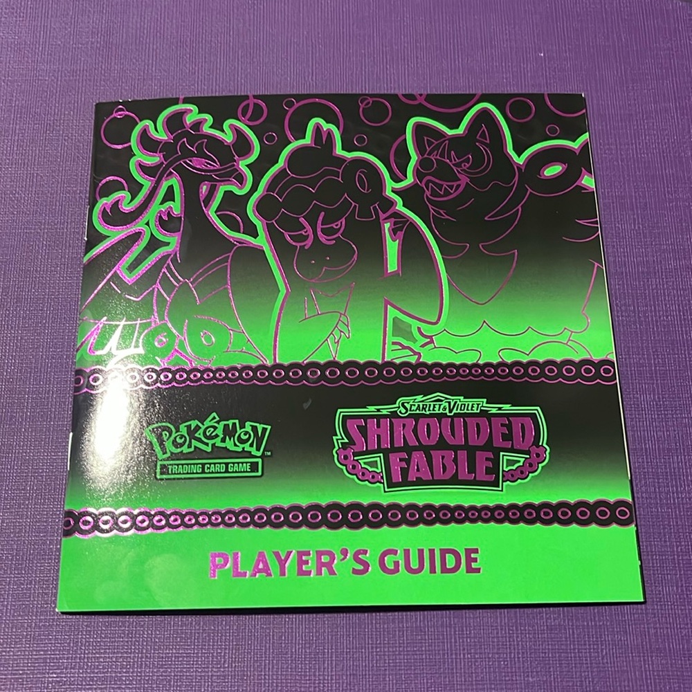 Shrouded Fable Collectors Player's Guide Booklet for Pokemon Card Collecting